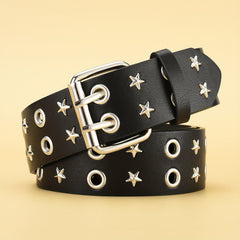Double Row Rivet Men's Belt