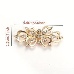 Crystal Cardigan Clips Rhinestone Buttons Alloy Buckle Collar