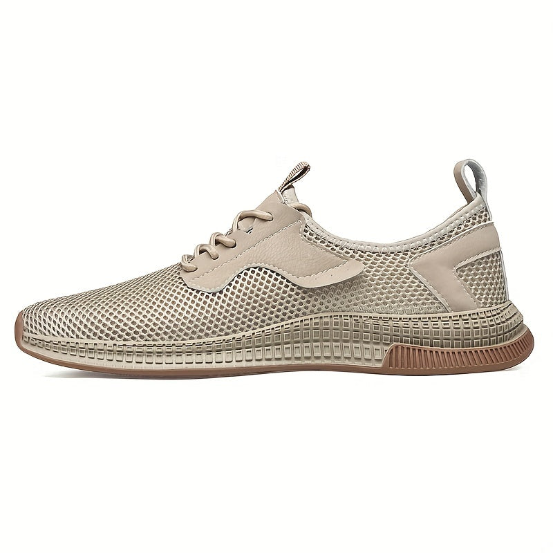 Men's Breathable Slip-On Sneakers with Shoelaces