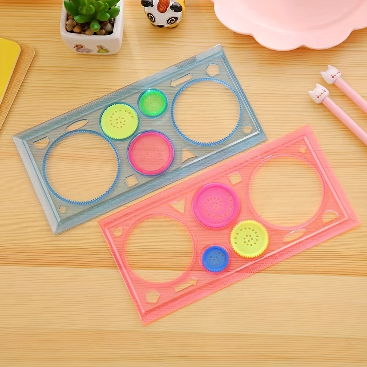 Educational Transparent Magic Ruler Drawing Board Student