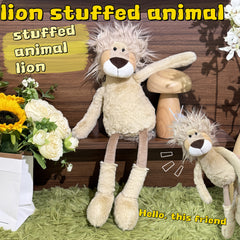 Yellow Lion Plush Toy - Soft & Cuddly Gift for Kids