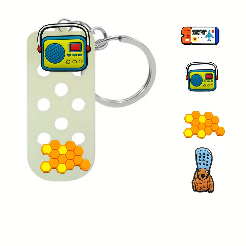 Silicone DIY Keychain Cartoon Party Decoration Widgets Children's Accessories