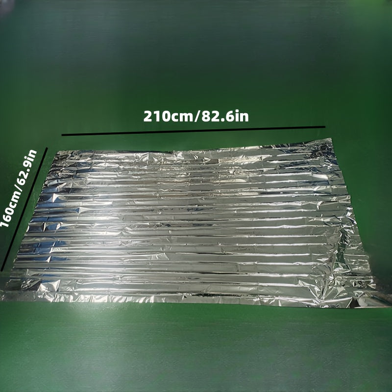 Outdoor Survival Insulation Blanket Double sided Silver Sunscreen Blanket
