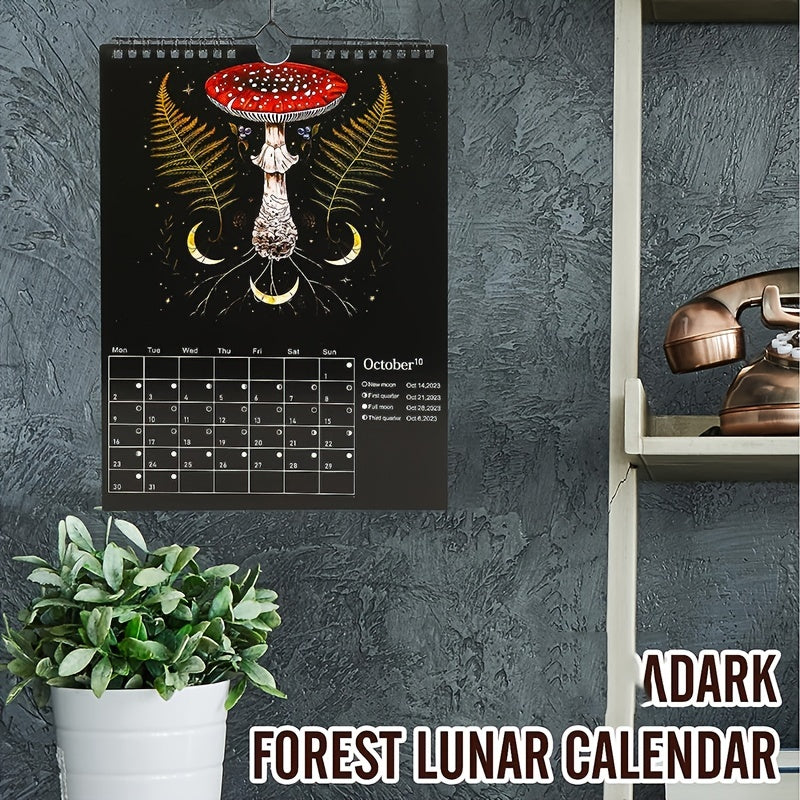 Dark Forest Animal Wall Calendar Halloween Christmas Anniversary Gift