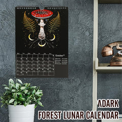 Dark Forest Animal Wall Calendar Halloween Christmas Anniversary Gift