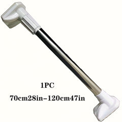 Thick Coated Telescoping Shower Curtain Rod No Drilling