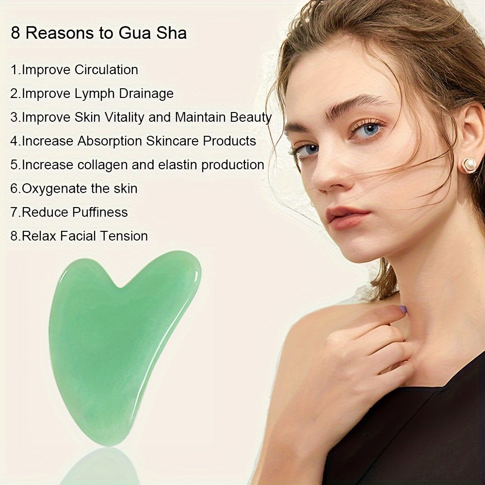 Heart Shape Gua Sha Massage Tool For Face Scraping