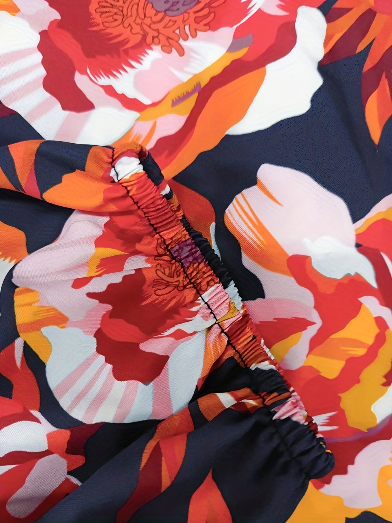 Floral Maxi Dress Lantern Sleeve Belted