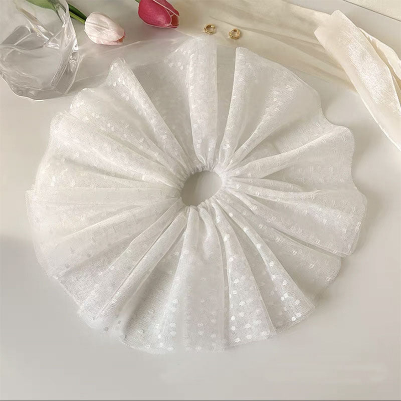 Large Lace Hair Ties Mesh Hair Tie Scrunchies Wedding Hair Accessories