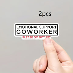 Emotional Support Colleague Stickers Decorative Decals Car Decal Art