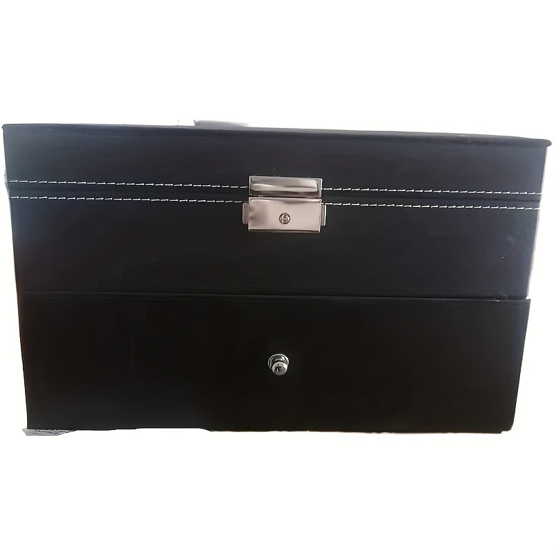 1pc PU Leather 20 Bit Watch Storage Box Watch Box
