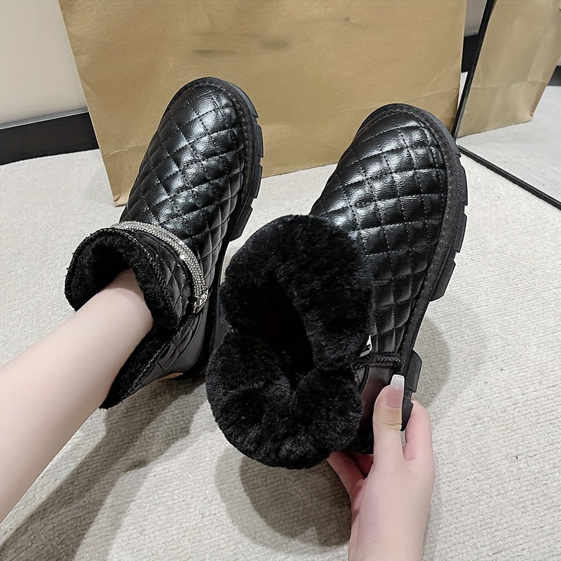 Women's Non slip Thickened Snow Boots Outdoor Warm Boots Shoes