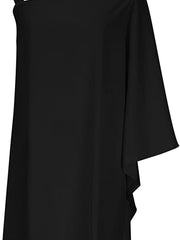 Women's Summer Batwing Sleeve Cold Shoulder Party Dress