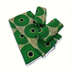 100% Cotton African Wax Fabric Block Prints Batik Dutch High Sewing Cloth