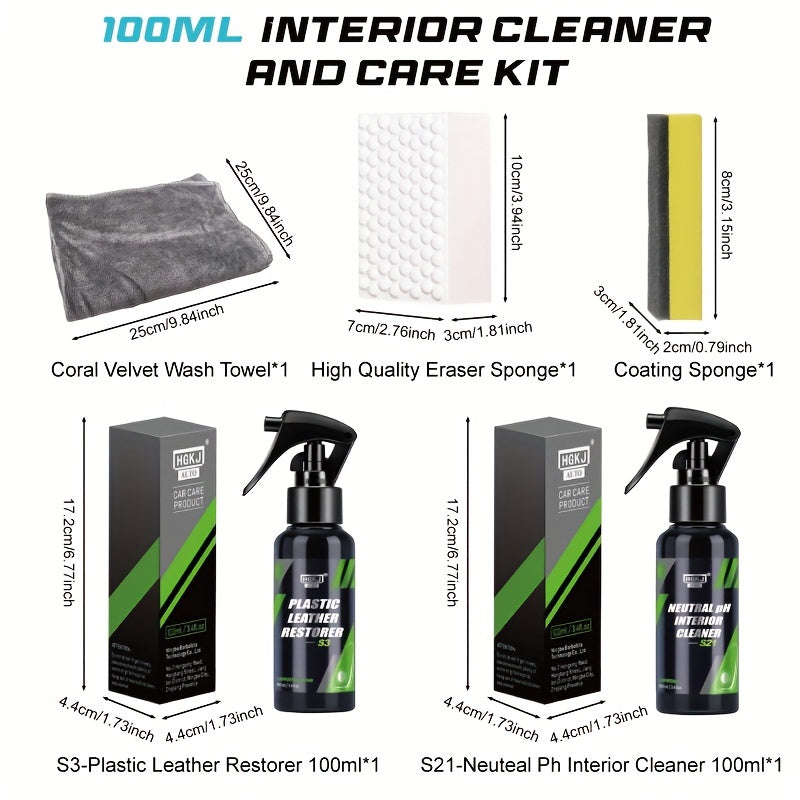 Interior Cleaner & Faux Leather Conditioner Kit HGKJ S3&S21