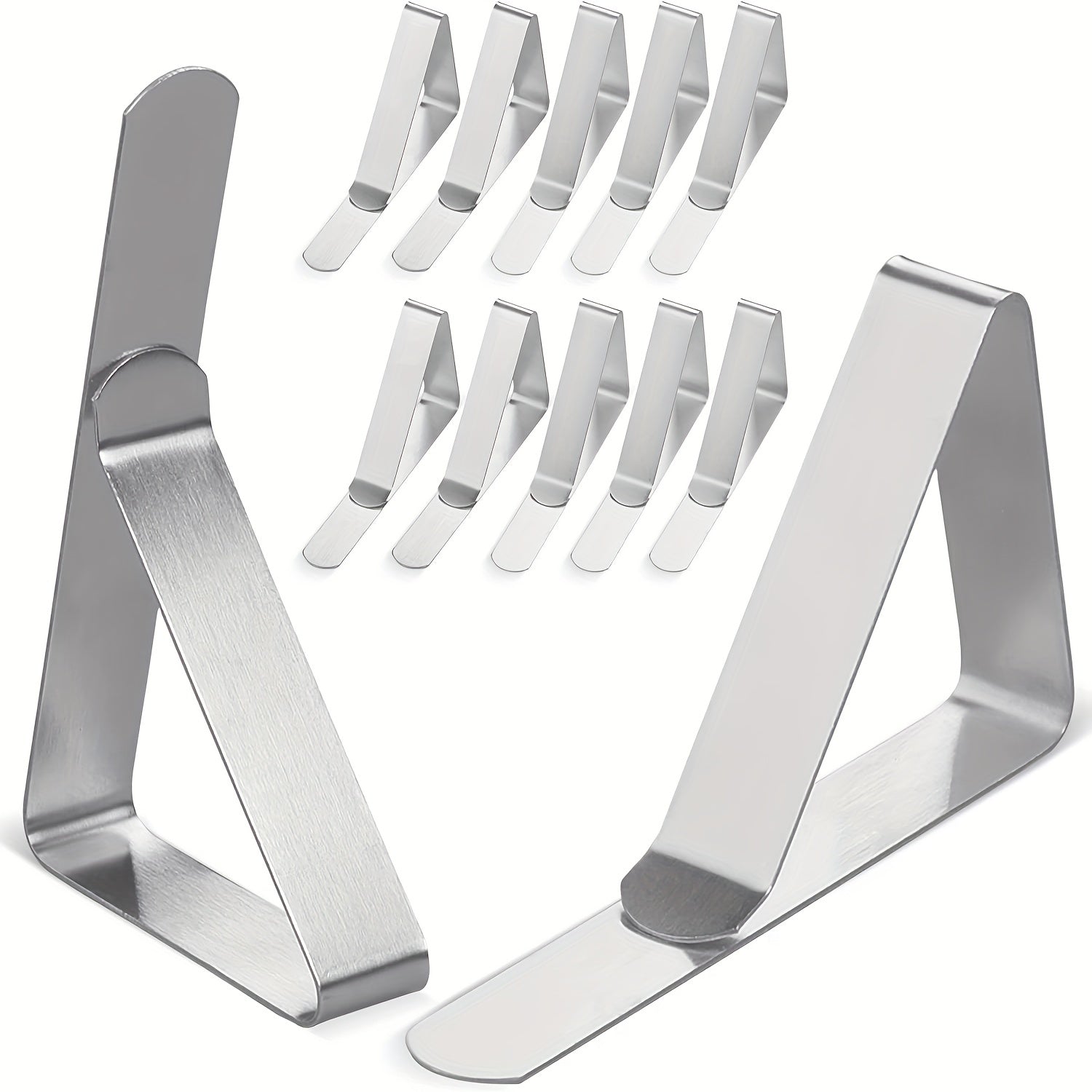 6pcs Stainless Steel Tablecloth Clips for Securely Holding Tablecloths