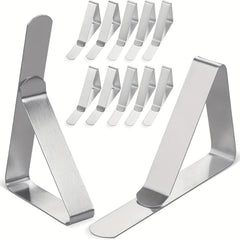 6pcs Stainless Steel Tablecloth Clips for Securely Holding Tablecloths