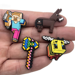 20pcs Cartoon PVC Pendant Set for Clogs Decoration