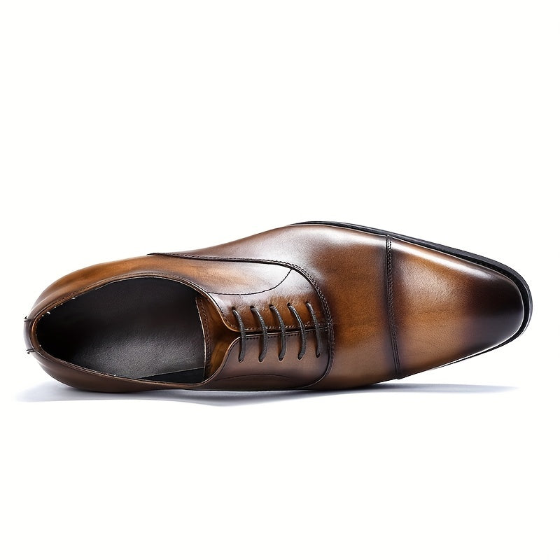 Men's Lace Up Oxford Shoes Non Slip Formal Shoes For Wedding