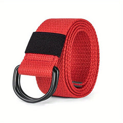 Men's Double D Ring Buckle Belt Casual Canvas Belt