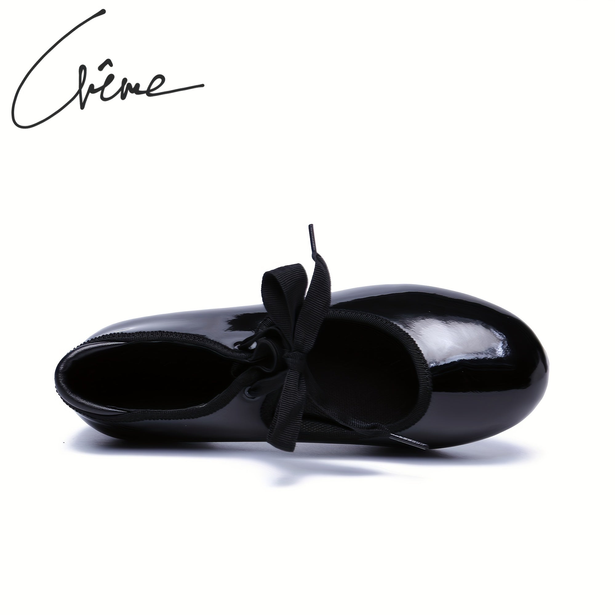 Women's Backless Tap Dance Shoes Soft Leather Dance Shoes with Bowknot