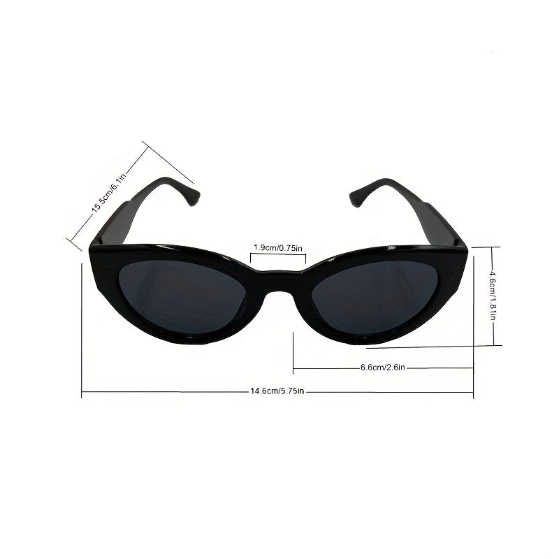 Y2K Cat Eye Sunglasses For Women Men Hiphop Candy Glasses UV400