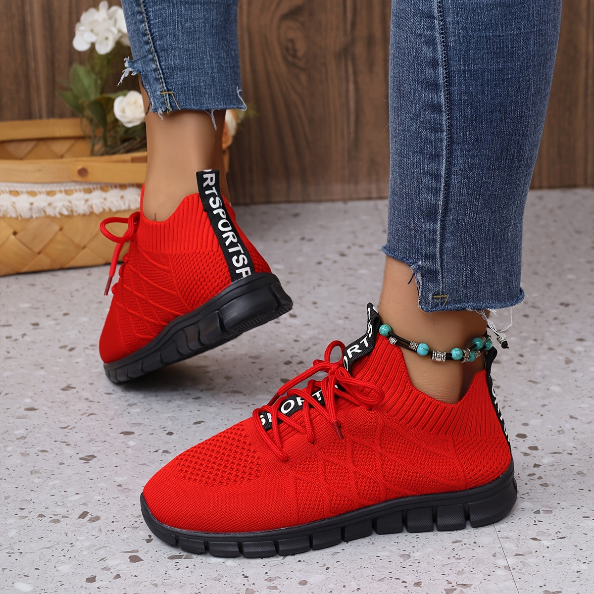 Women's Anti Slip Mesh Road Running Shoes Lightweight Sneakers
