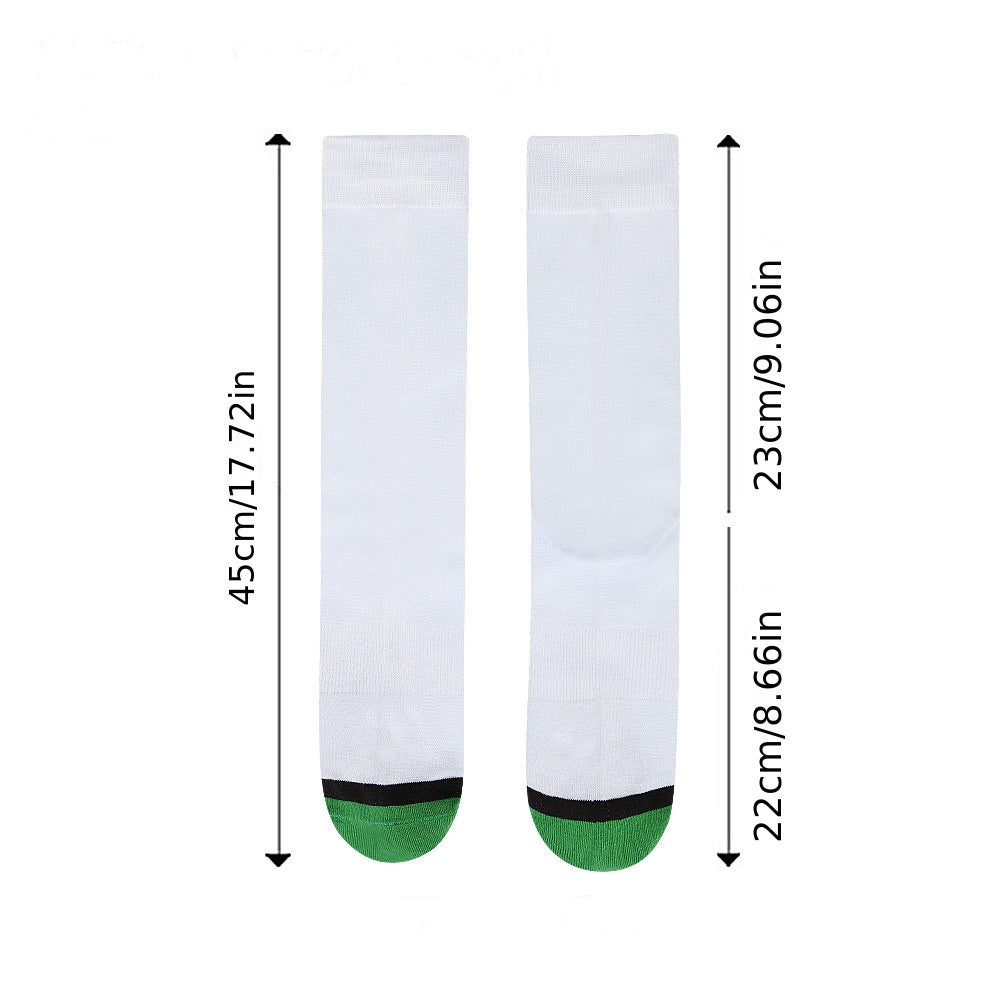 Colorblock Crew Socks Mid Tube Women's Stockings