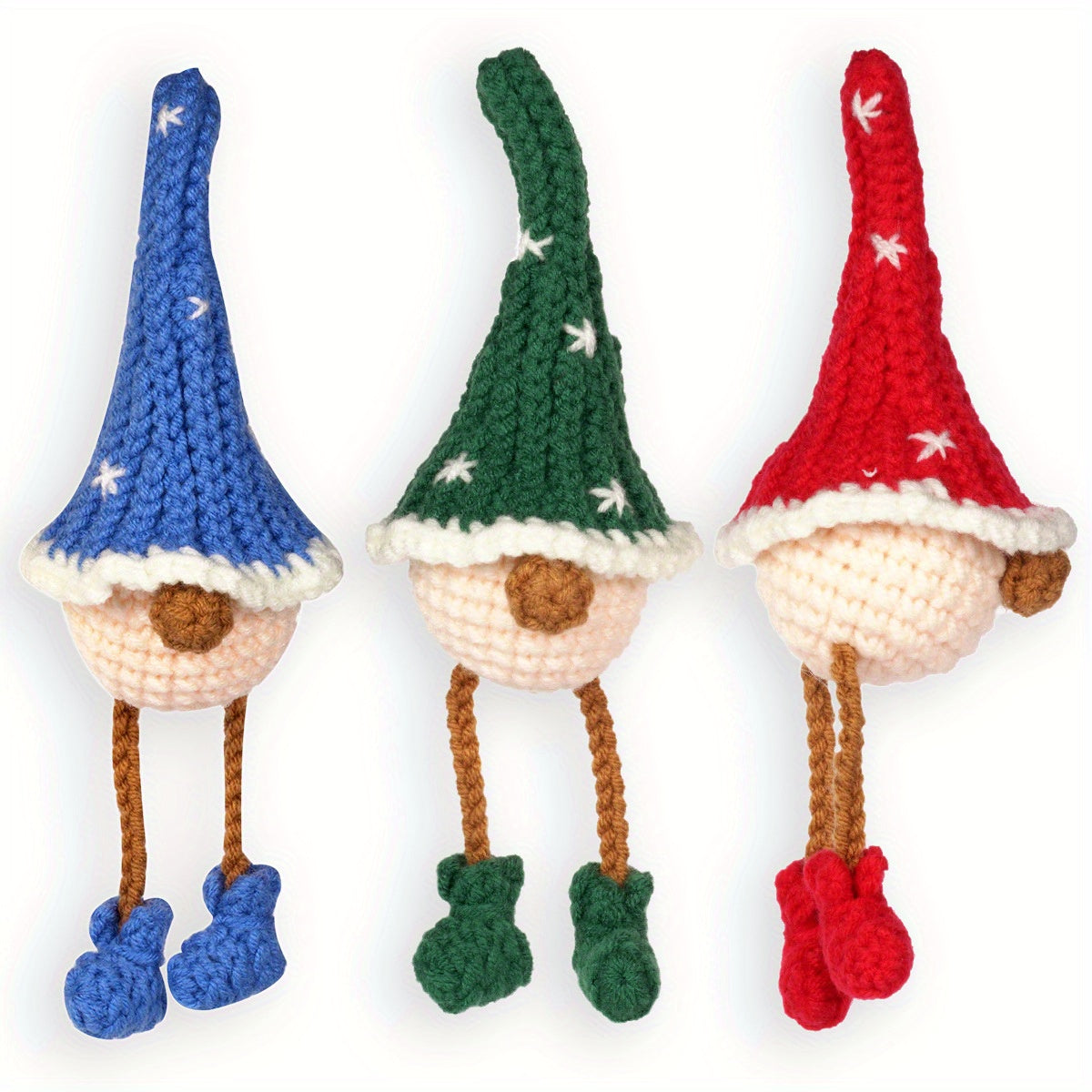 DIY Crochet Material Bag Hook Knitting Wool Doll Elf Christmas Fabric