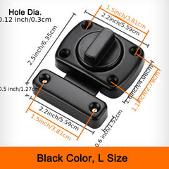 Home Security Door Lock Rotate Bolt Latch Gate Latches Door Slide Lock