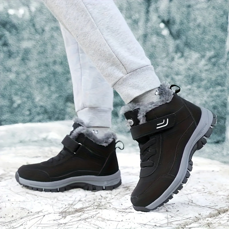 Thermal Non Slip Tactical Hiking Shoes Fastener Ankle Boots