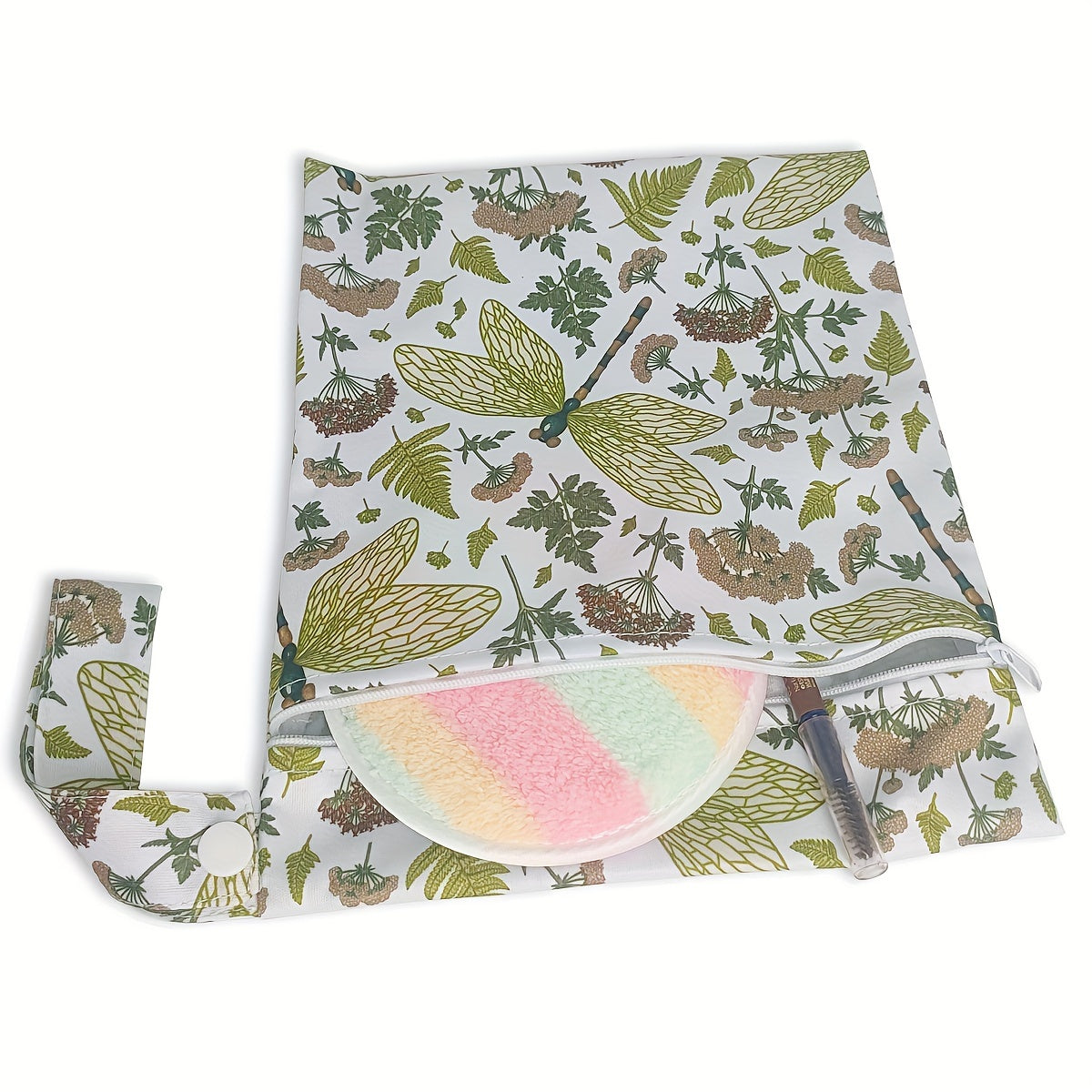 4pcs Wet Bags Reusable Zippered Pocket Cloth Diaper Wet Dry Bags