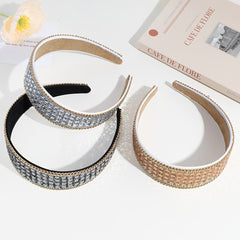 Wide Brimmed Rhinestone Headband Head Hoop Women Hair Accessories