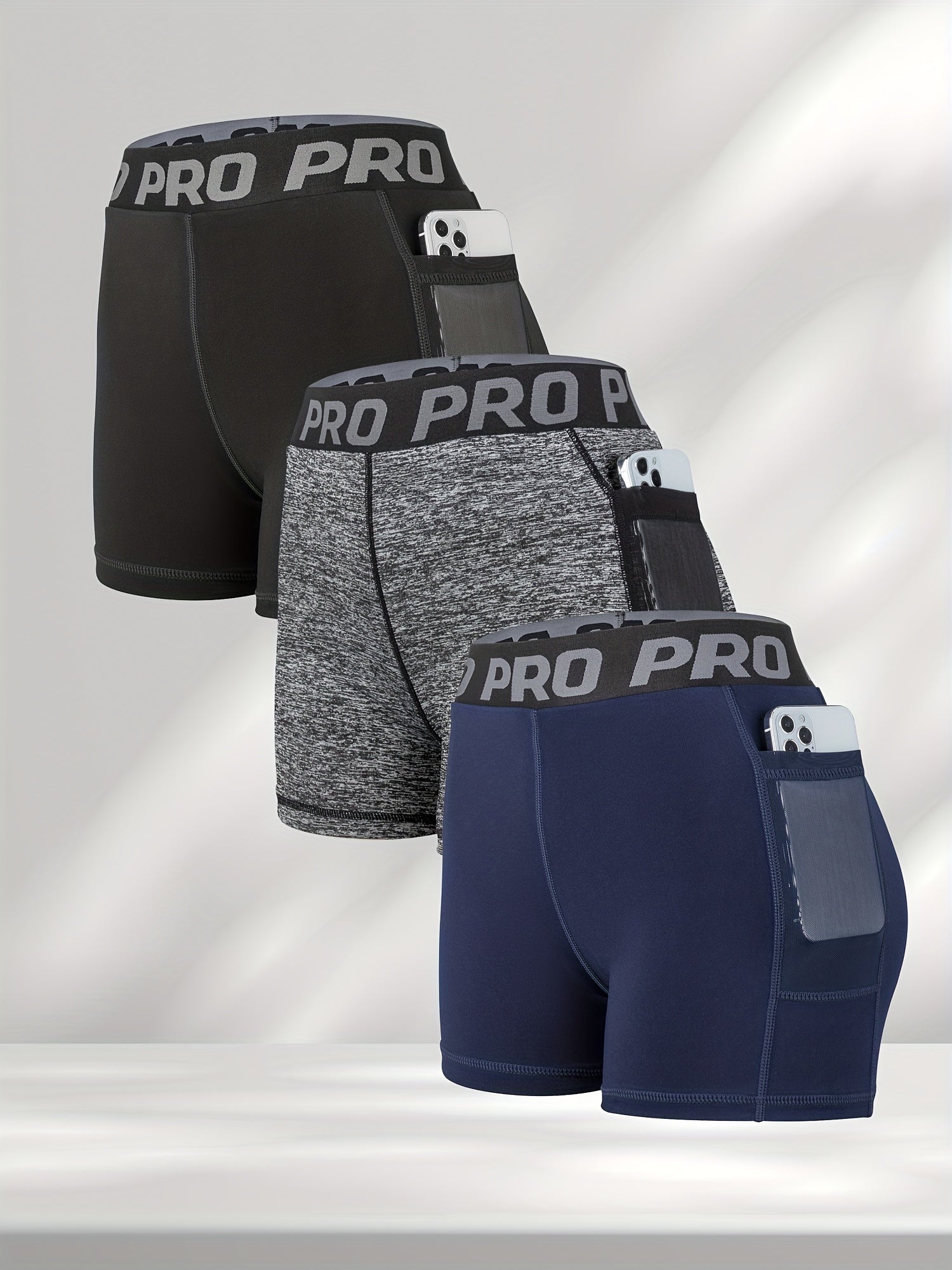Women's Letter Graphic Running Shorts With Pockets - Comfortable Activewear