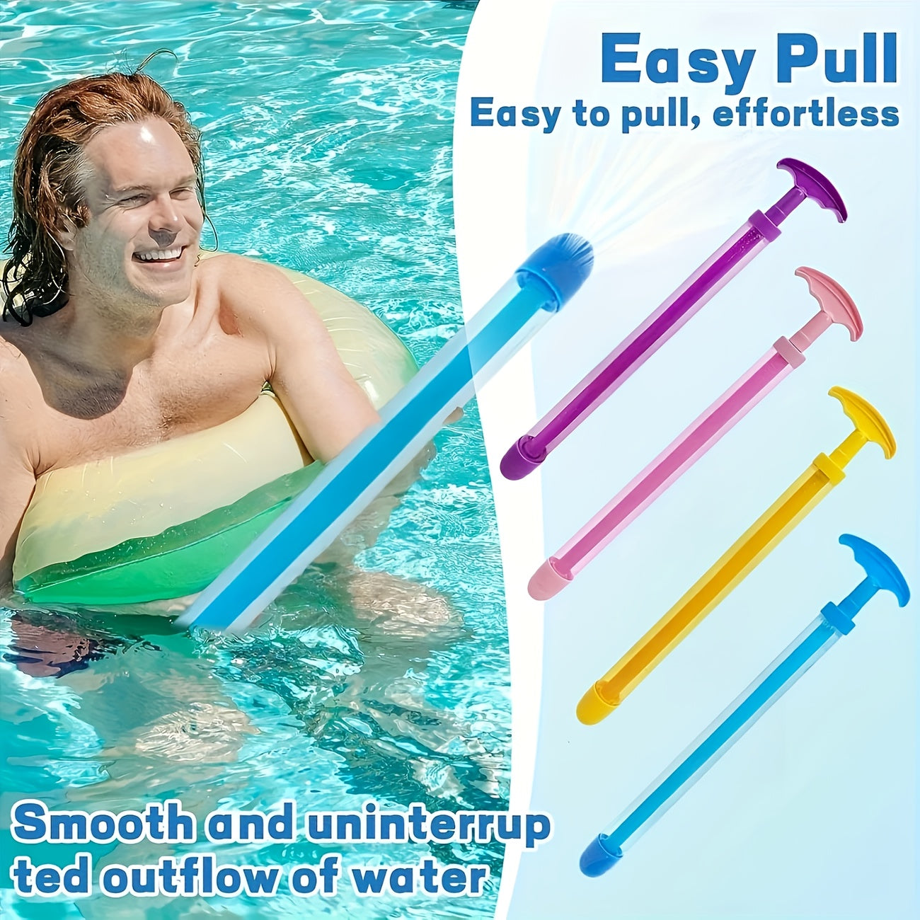 4pcs Fireworks Water Gun Toys High Pressure Water Jet Toy