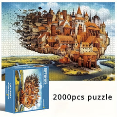 City of Sky 2000pcs Jigsaw Puzzle for Adults Paper Craft Home Wall Decor