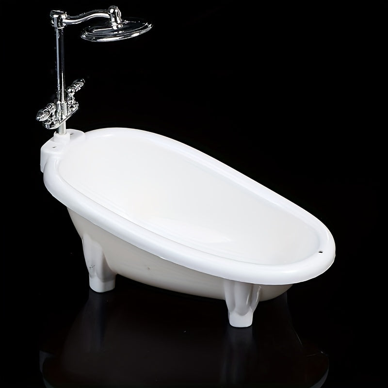 1pc Dollhouse Miniatures Bathtub Furniture Bathroom Accessories Kids Pretend Toy