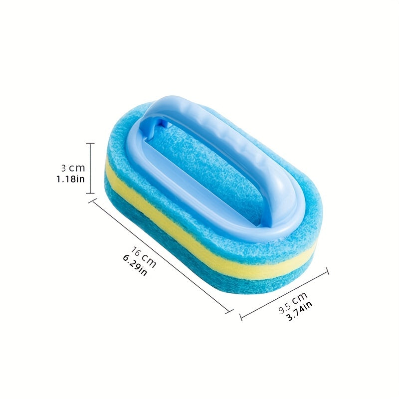 Sponge Cleaning Brush with Handle Thickening Bathroom Tile Cleaning Sponge