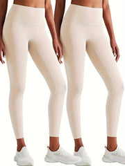 2Pcs High Stretch Slim Fit Yoga Leggings Womens Activewear