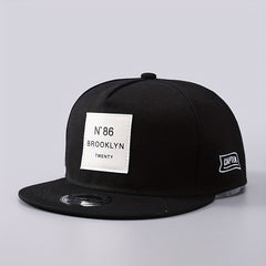 Label Patch Unisex Baseball Cap Hip Hop Block Snapback Hat Adjustable