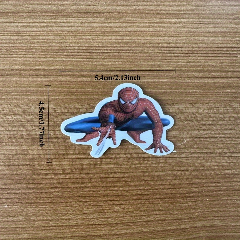 50pcs Spider Man Waterproof Stickers Mixed Colors DIY Superh