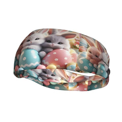 Easter Bunny Headband for Yoga Gym Running Outdoor Activities
