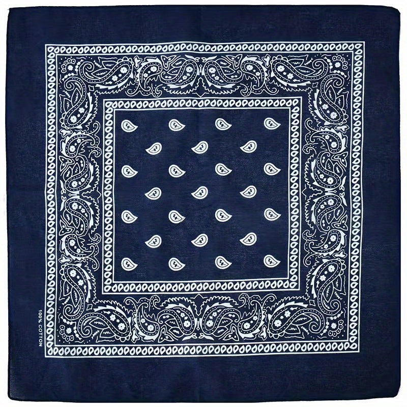 Cashew Print Multifunctional Square Scarf Bandana Neck Gaiter Headband