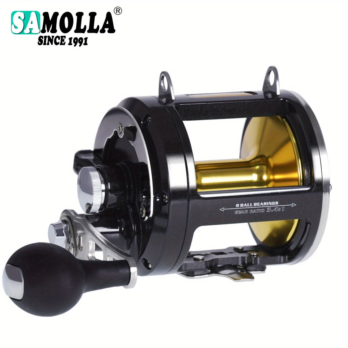 SAMOLLA Aluminum Alloy Fishing Reel Drag 30kg 66 14lb 3 4 1 Gear Ratio