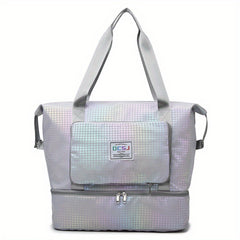 Stylish Laser Travel Luggage Handbag Lightweight Versatile Sports Bag