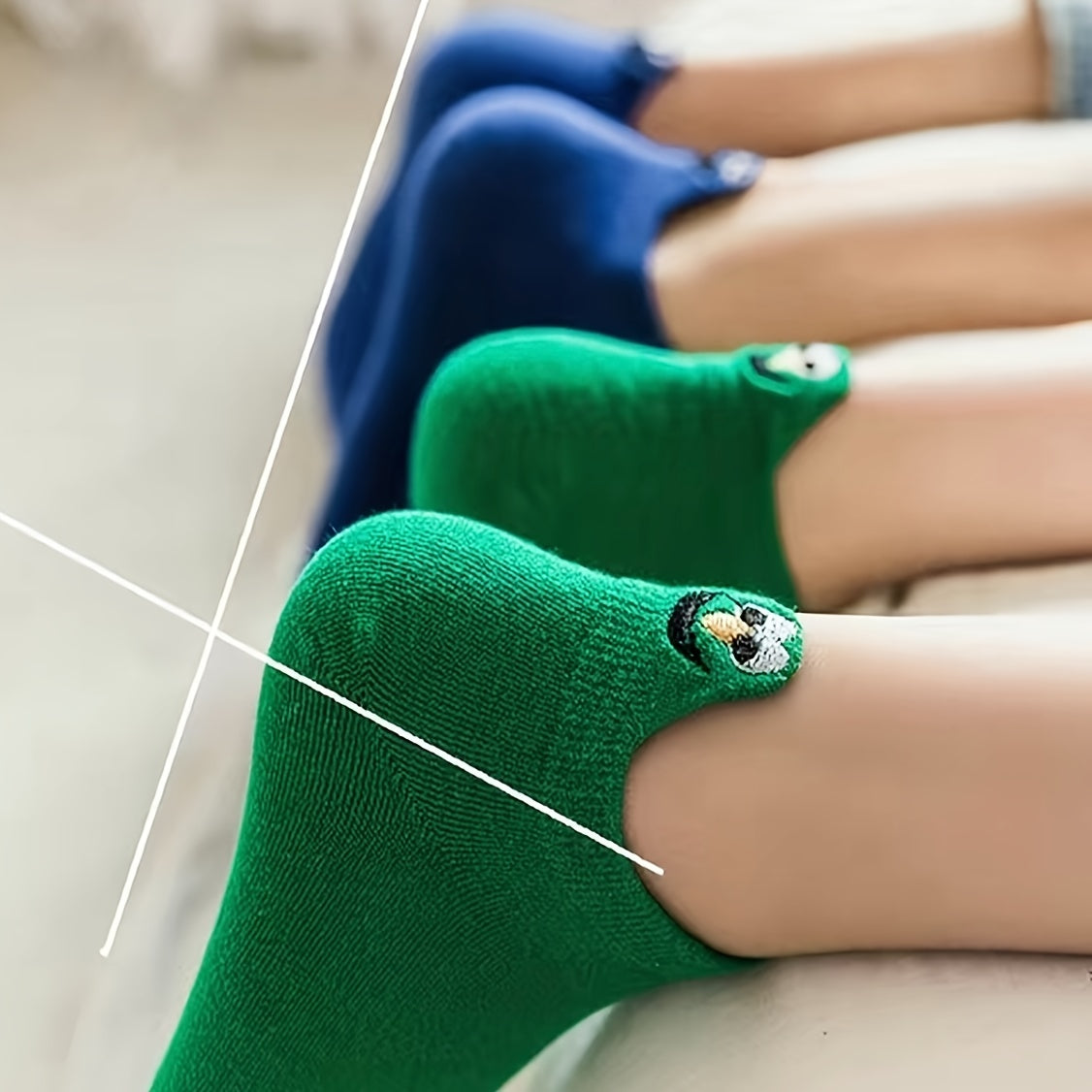 6 Pairs Ankle Socks Candy Cartoon Casual Funny Socks