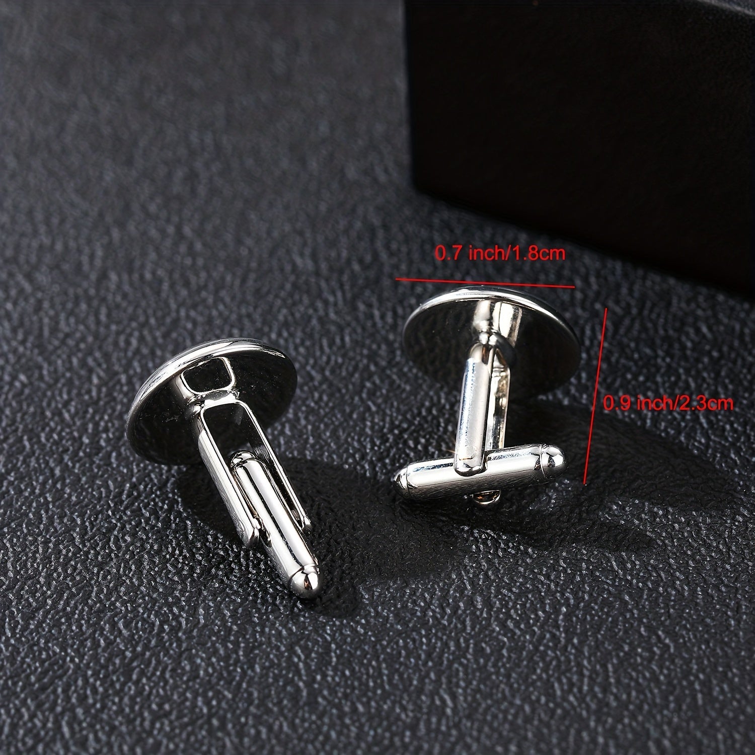 Brown Lily Flower Cufflinks on Handwritten Background - Gift for Boyfriend