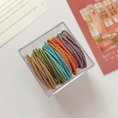 50pcs Hair Tie Elastic Hair Rope Female Hair Band Elastic Hair Ties
