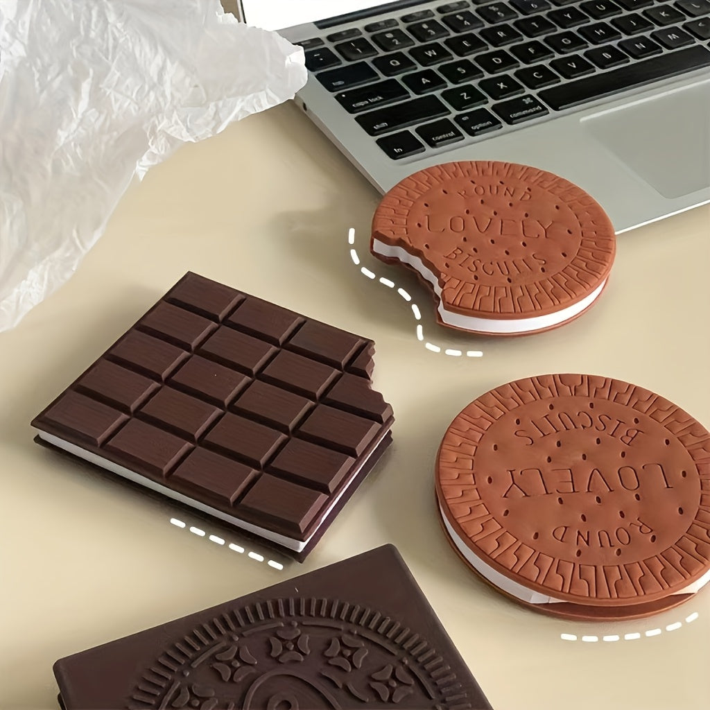 2pcs Chocolate Scented Notebooks 80 Sheets Deep Brown & Creamy Filling