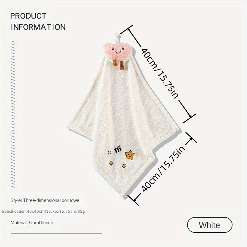 Coral Velvet Hand Towel Quick Dry Absorbent Soft Towel